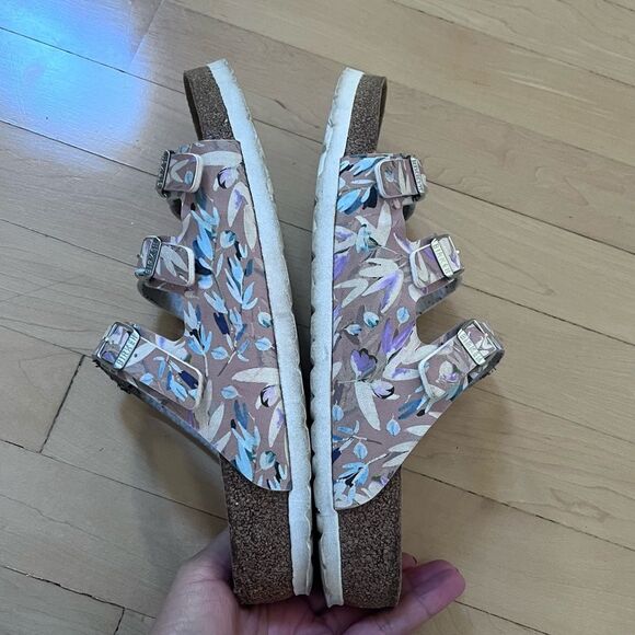 BIRKENSTOCK Florida Fresh Soft Footbed Narrow Width Multicolor Flats 10 - Picture 15 of 15